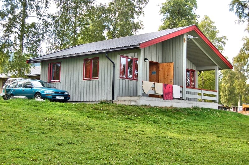 Hytte på Biristrand Camping i Innlandet